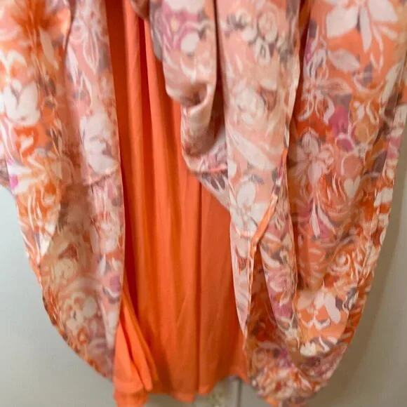 Torrid Womens Floral Coral Crinkle Gauze Lace Up Tea Length Midi Dress Size  4X is available for purchase on au PAY Market - Imported Goods Online Store  Co.Ltd. | au PAY Market -